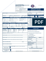 Application For Drivers License or ADL Form From LTO
