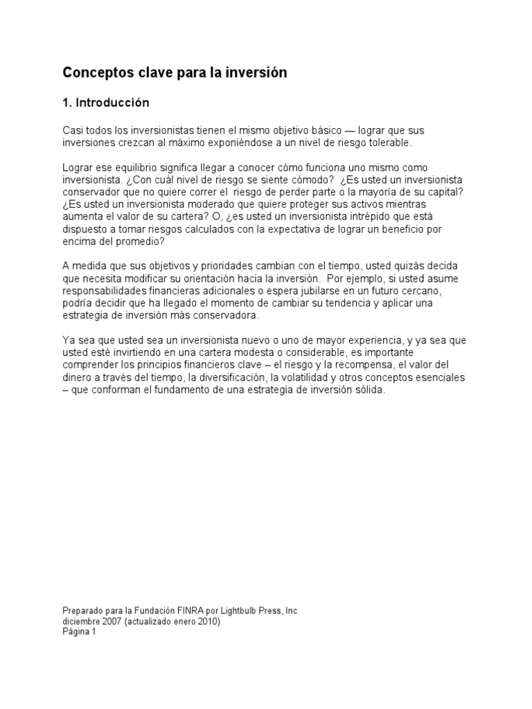 Claves para Invertir con Éxito | PDF | Compartir (Finanzas) | Inflación