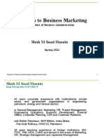 Business To Business Marketing: Shah M Saad Husain