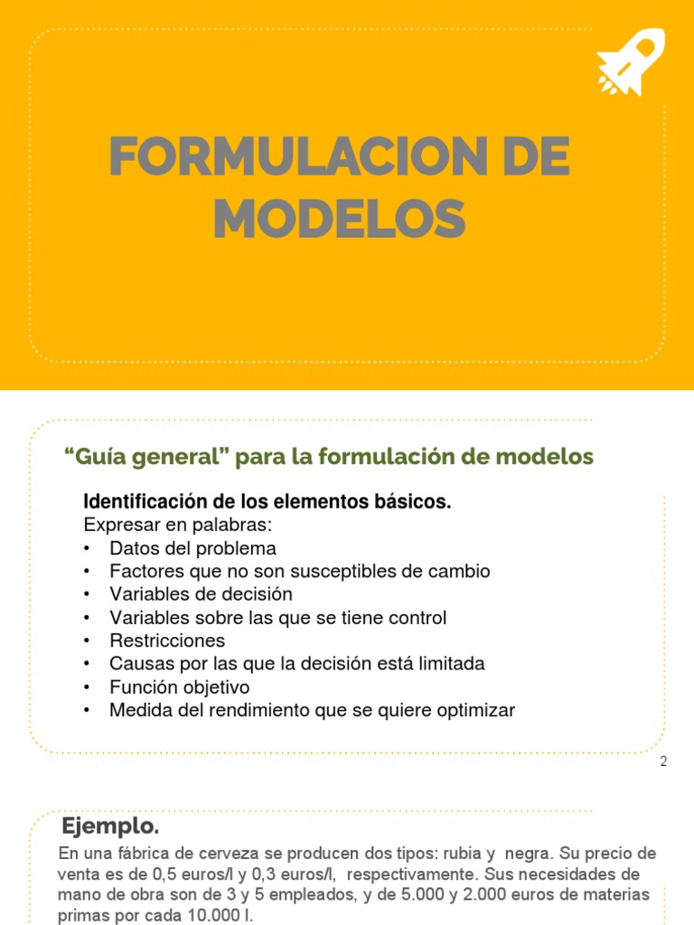 Formulación de Modelos Matemáticos en Optimización | PDF