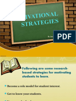 Motivational Strategies Prof Ed 3