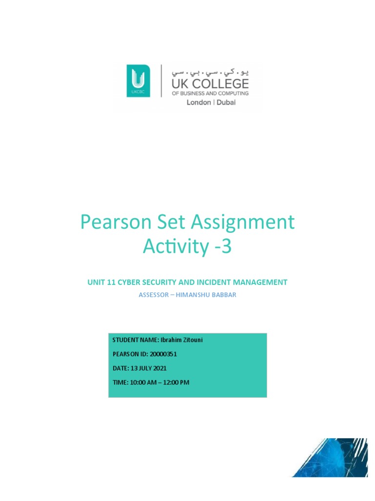 Ibrahim Zitouni PSA Cyber Security Ibrahim Zitouni 20000351 65171