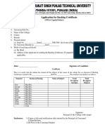 Backlog Certificate Application