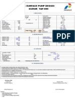 Sub Surface Pump Design TAP-099 Sumur: I. Input Data