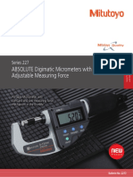 ABSOLUTE Digimatic Micrometers With Adjustable Measuring Force