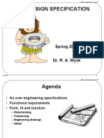 Part Design Specification: Spring 2011 Dr. R. A. Wysk