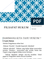 Bahan Kuliah Filsafat Hukum