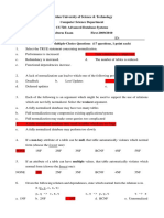 CS 728: Advanced Database Systems Midterm Exam