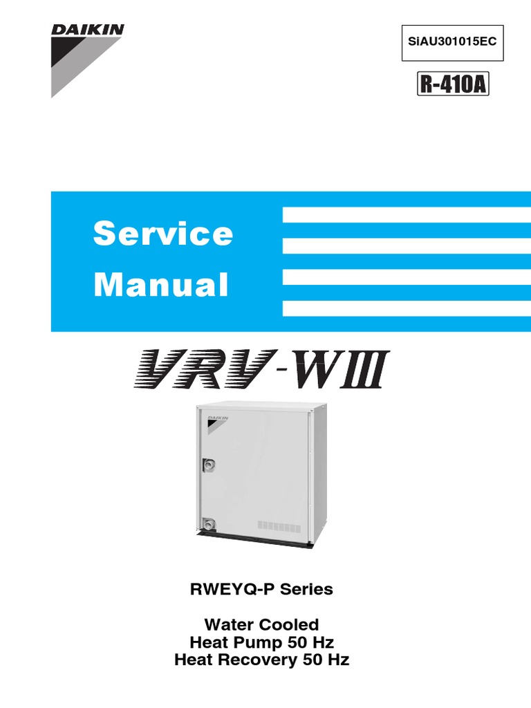 Daikin VRV RWEYQ Water Cooled Service Manual PDF Electrical