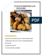 Roasted Wild Mushrooms and Potatoes: Ingredients