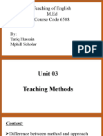 The Muslim Thinkers in Education: Teaching of English M.Ed Course Code 6508