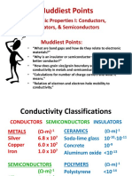 Muddiest Points: Electronic Properties I: Conductors, Insulators, & Semiconductors