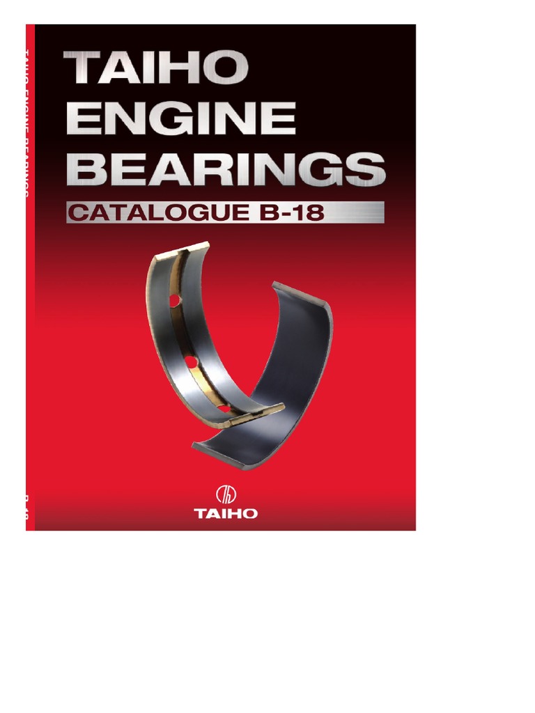 TAIHO Engine Bearings Catalogue For Japanese Vehicles 2015 PDF