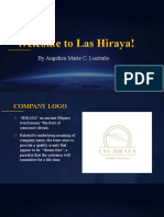 Welcome To Las Hiraya!: by Angelica Marie C. Lucitaño