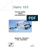 DIELRO 103 TELEALARMA Manual - Tecnico