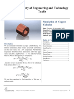 University of Engineering and Technology Taxila: Simulation of Copper Cylinder
