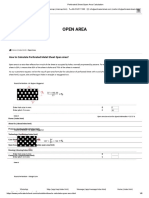 Perforated Sheet Open Area Calculation