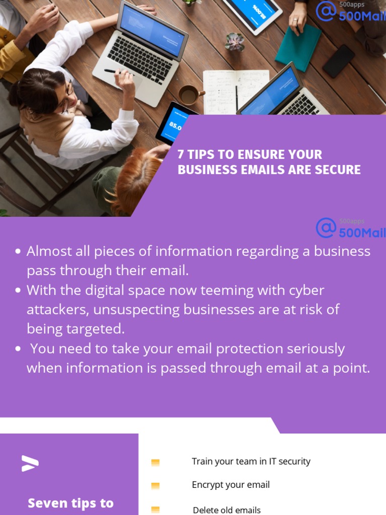 7 Tips To Ensure Your Business Emails Are Secure | PDF | Password ...