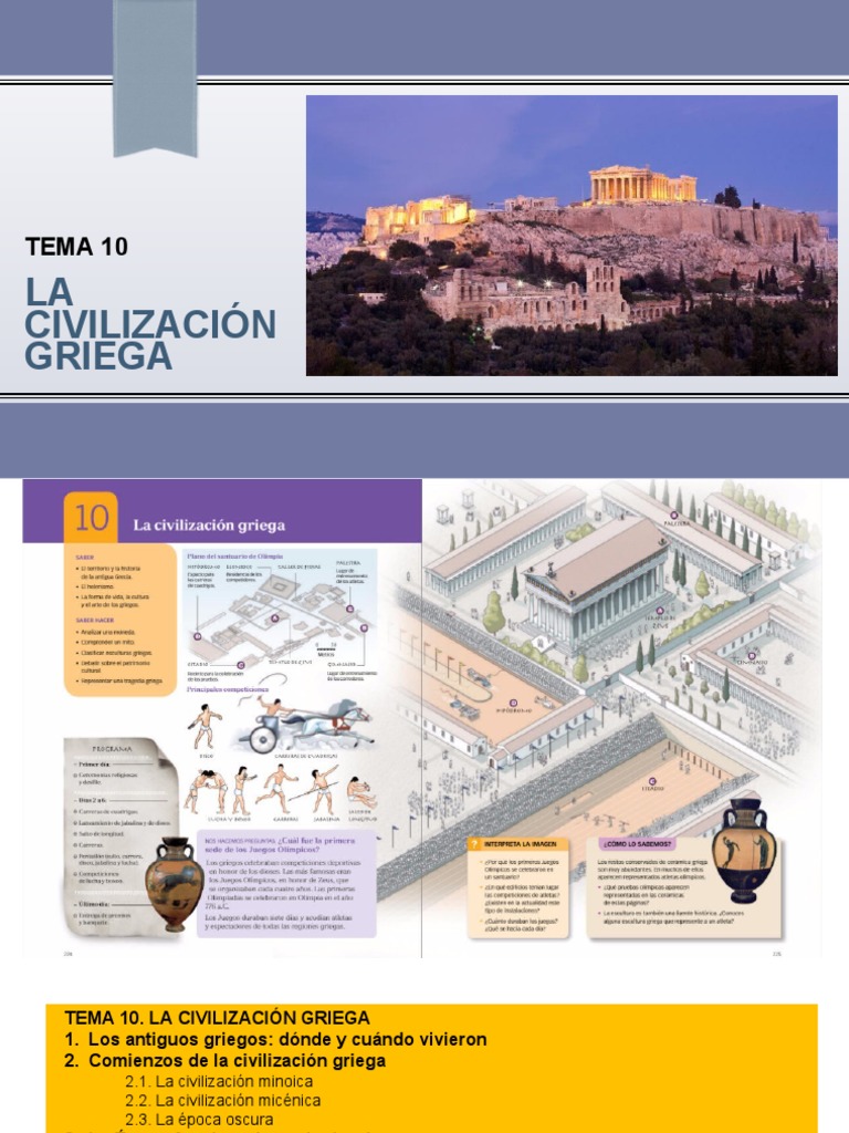 Tema 10. La Civilizacion Griega | PDF | Antigua Grecia | Esparta
