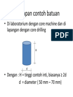 Uji Batuan - Sifat Fisik Batuan