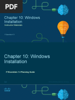 Chapter 10: Windows Installation: Instructor Materials