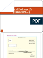 Bills of Exchange (2) (Proformas)