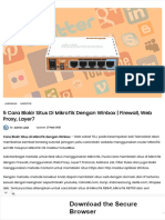 5 Cara Blokir Situs Di MikroTik Dengan Winbox - Firewall, Web Proxy, Layer7 - Teknolalat