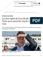 Las Dos Reglas de Elon Musk, El Dueño de Tesla, para Aprender Rápido Cualquier Cosa - Clarín