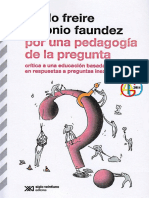 Paulo Freire y Antonio Faudez Por Una Pedagogia de La Pregunta