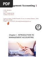 Management Accounting Chapter 1