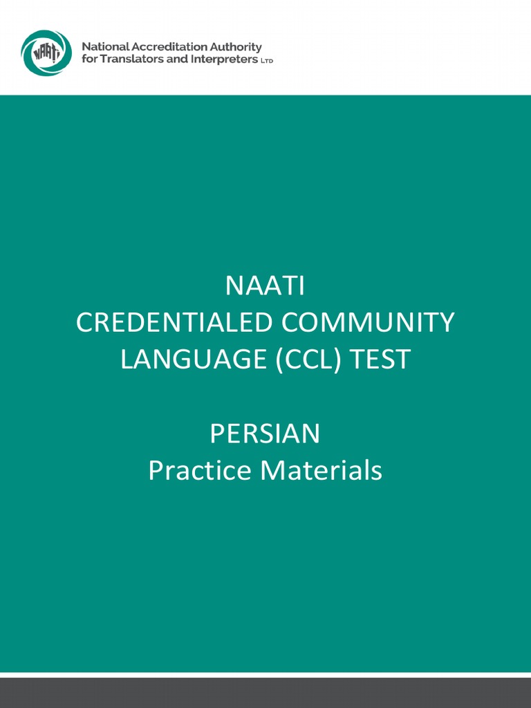 Persian CCL Practice Test Material A Script | PDF | Communication ...