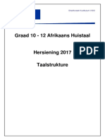 GR 10 - 12 Afrikaans Huistaal - Hersiening 2017 - Taalstrukture