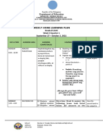 Weekly Home Learning Plan for Grade 8 Students