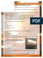 Material Data Sheet: Casting Material: Leaded Red Brass C83600