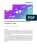 Policy Explainer Brief: The Pegasus Project Revelations in India