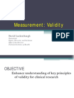 Measurement: Validity: David Luckenbaugh