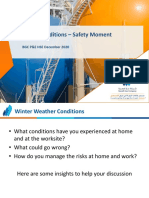 Winter Conditions Safety Moment