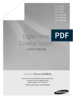 Digital Home Cinema System: User Manual