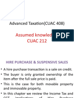 Taxation of Hire Purchase Sales