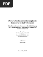 Die Kroatische Zuwanderung in Die Bundesrepublik