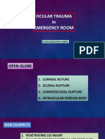 Ocular Trauma in Emergency Room: DR Sony Agung Santoso, SPM (K)