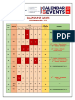 Calendar of Events: ODD Semester BE - 2021