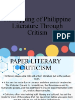Remapping of Philippine Literature Through Critism