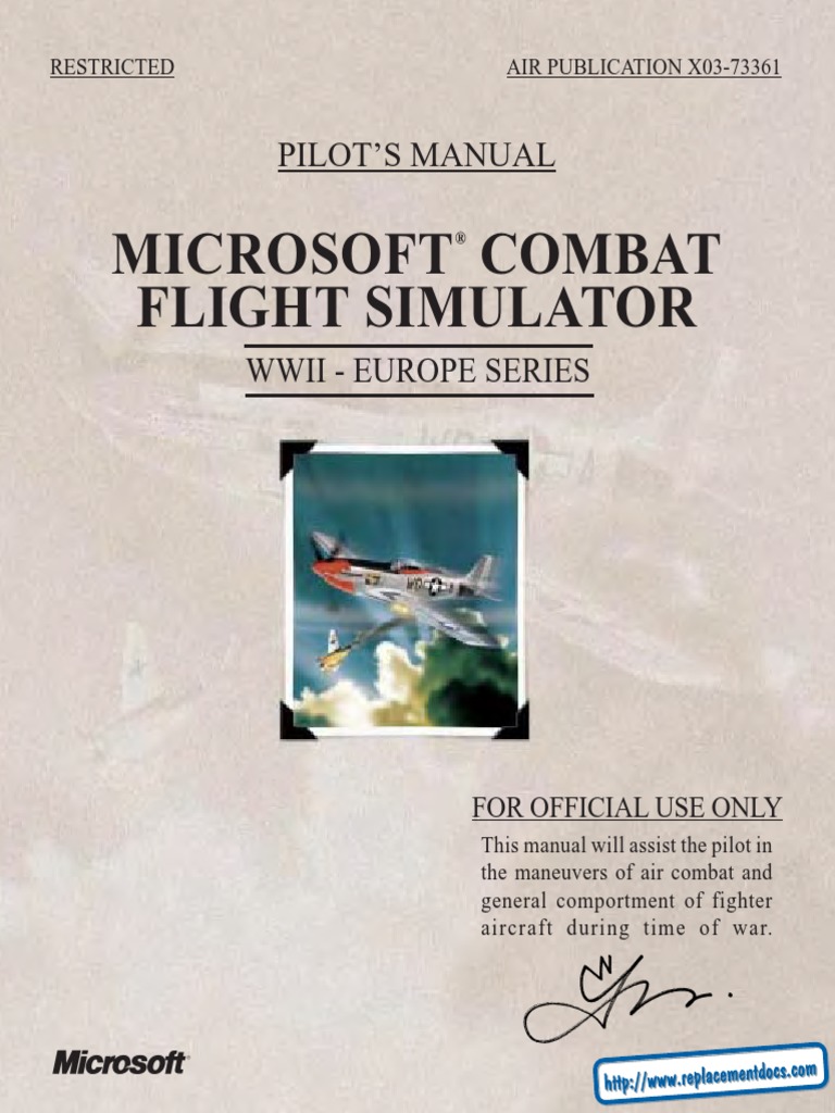 Microsoft Combat Flight Simulator - Manual - PC | PDF