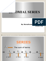 Binomial Series: By: Norsafurawati Binti Asaari JMSK/PKB