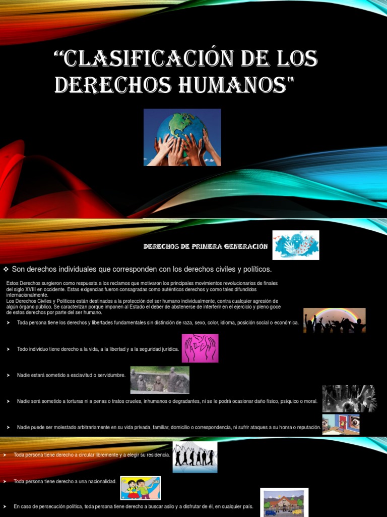 Clasificación de Los Derechos Humanos | PDF | Derechos | Ciencias sociales
