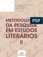 Metodologia De pesquisa em Estudos Literários