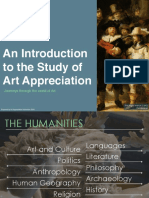 Lecture 1 - An Introduction To The Study of Art Appreciation