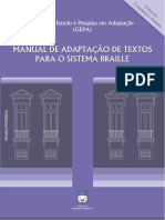 Manual de Adaptao de Textos para o Sistema Braille