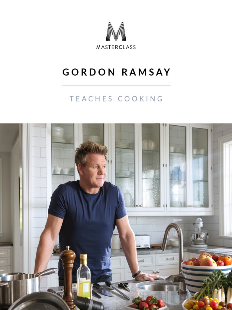 Gordon Ramsay Teaches Cooking Masterclass Workbook PDF Pasta Dough